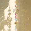 Sun Catcher Crystal Lotus Hanging Crystal Colored Glass Sun Catcher Outdoor Decoration Rainbow Maker Prism Chakra Garden Decorat