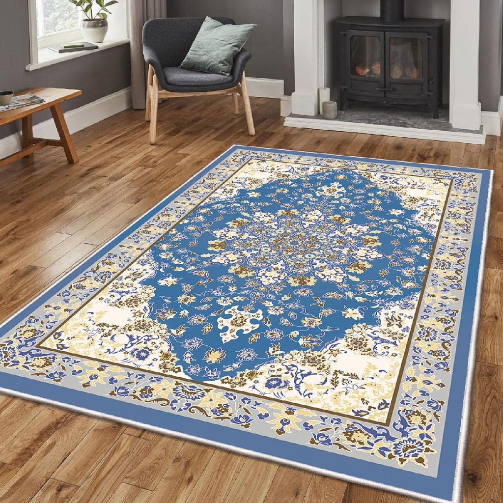 Decorative Special Design Modern Anatolian Classic Patterned Non-Slip Base Washable