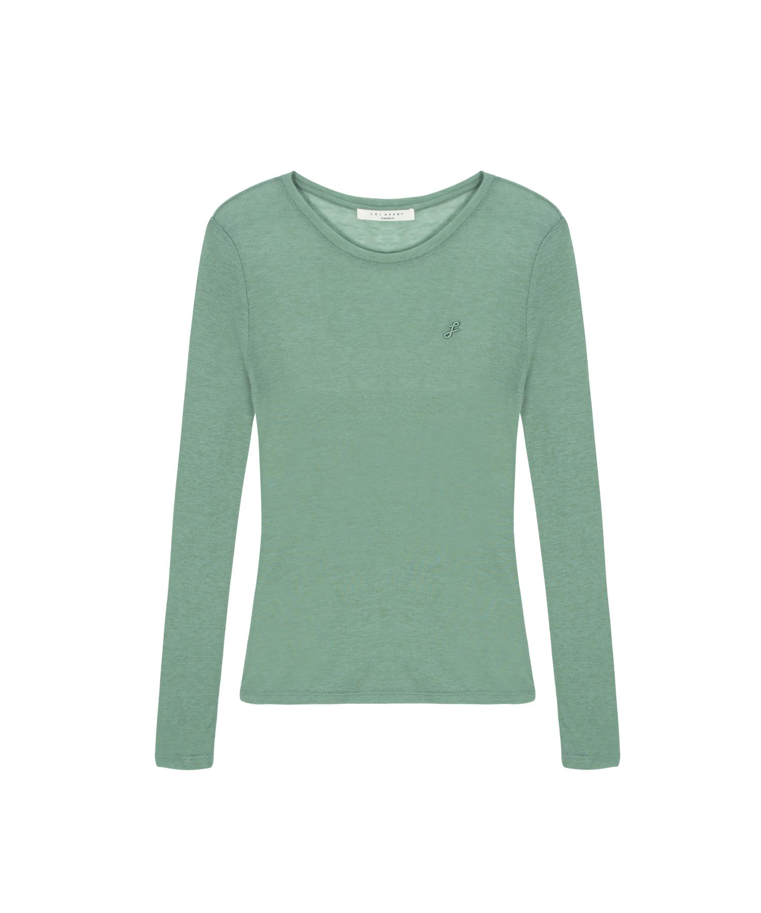 Ray Avery Wool Tencel T-Shirt (Green) 55