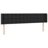 VidaXL Tête de Lit à LED Meuble de Chambre à Coucher Accessoire de Lit Double Tête de Cadre de Lit Intérieur Noir 3123338