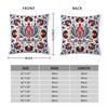 Polish Folklore Wycinanki Pillowcase Polyester Linen Velvet Creative Zip Decorative Room Cushion Cover