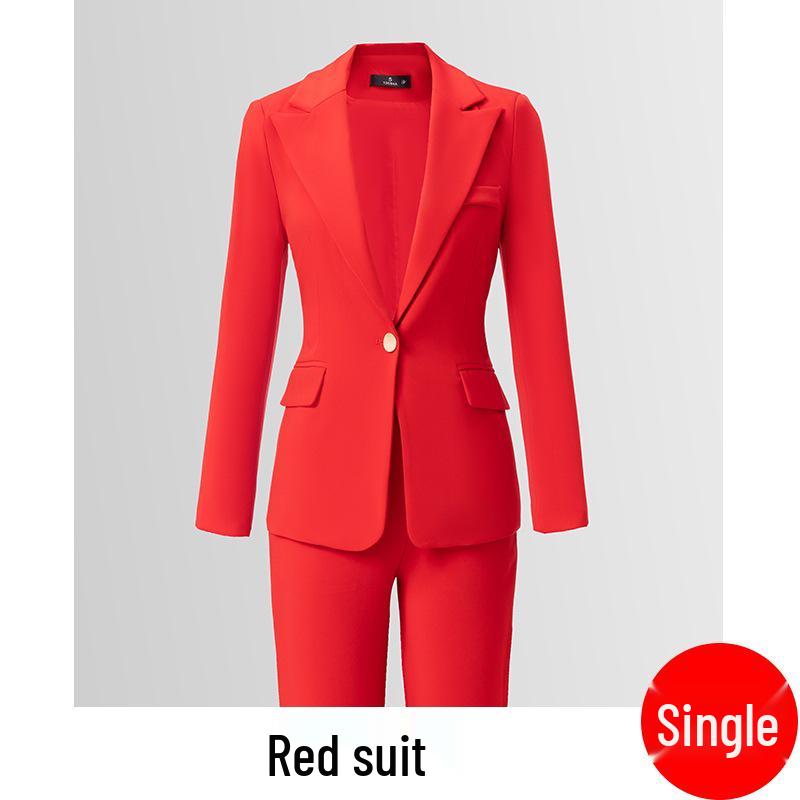 

In Stock: Women s Small Lapel Suit Jacket Two-Piece Set - Stylish Autumn/Winter Professional Wear M