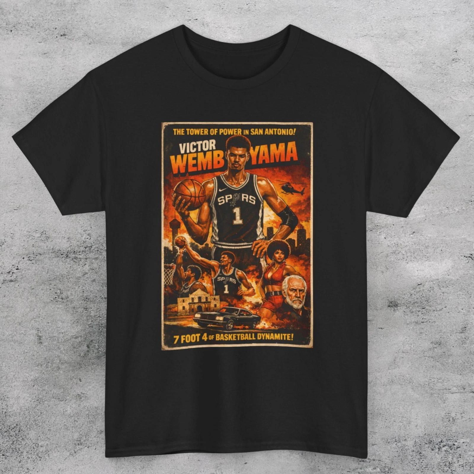 Victor Wembanyama SPURS Vintage Style Unisex T Shirt L
