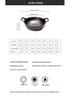 Cast Iron Double Ear Stew & Fry Pan, Non-stick Flat Bottom, Universal for Gas & Induction Cooktops, Large Size.