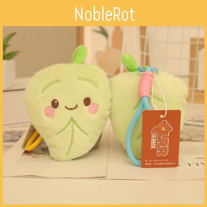 Shaped Miniature Leaf Plush Doll Keychain Pendant School Bag Accessories Decor