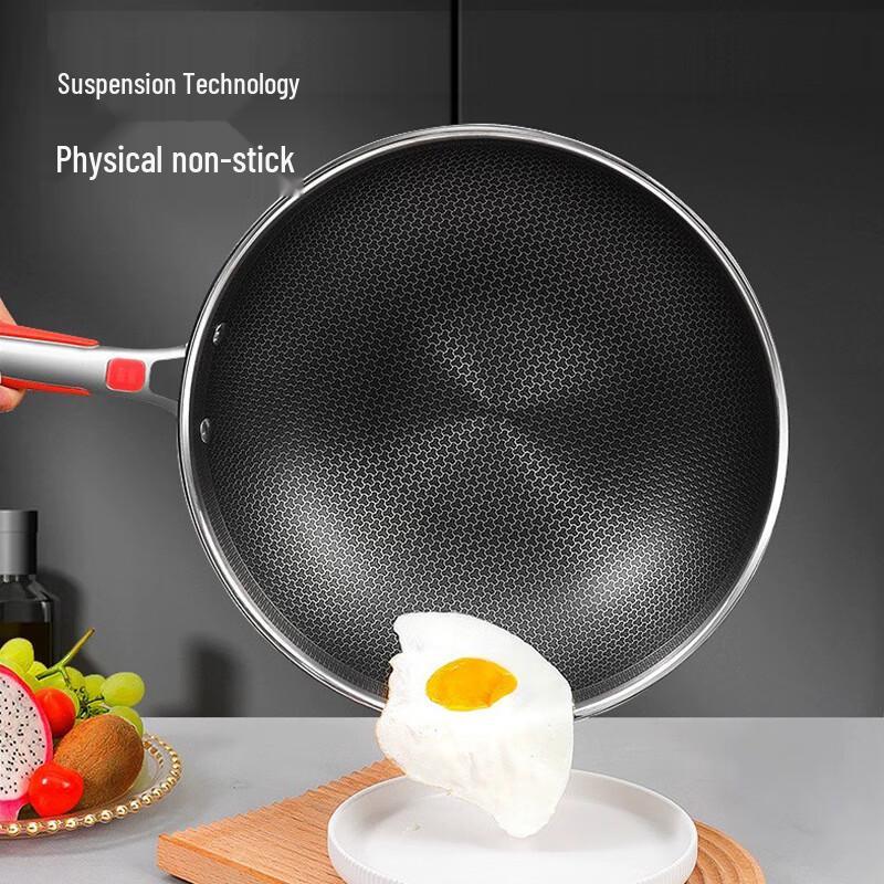 Set Wok din Oțel Inoxidabil 316 cu Capac - Unchiul al Treilea Mătușa a Treia 316