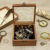 Brass Sextant Kelvin Hughes London 1917 Wooden Box