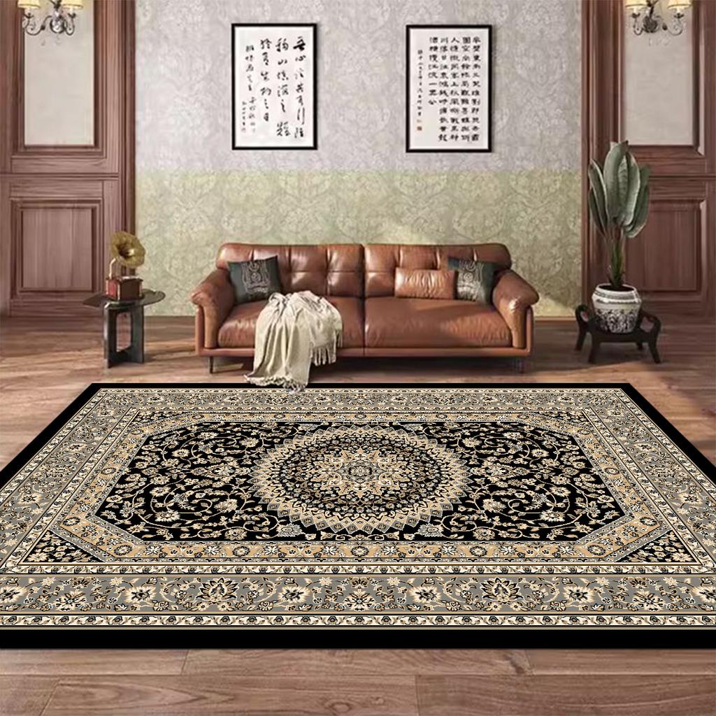 Modern Light Luxury Carpets for Living Room Persia Decoration Large Carpets Comfortable Soft Bedroom Rug Non-slip Washable Mat