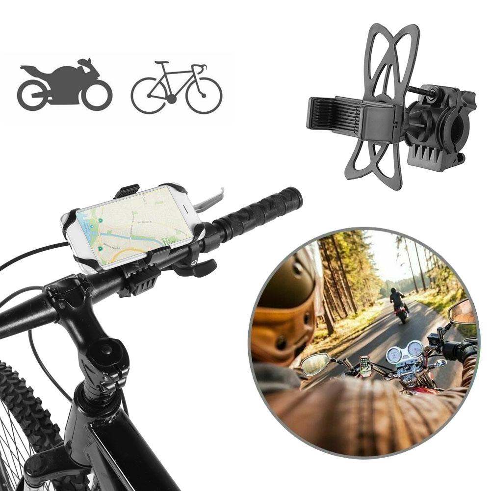 Universal Black Bicycle Motorcycle Mobile Phone Rack 360 Degrees Rotation Phone Holder