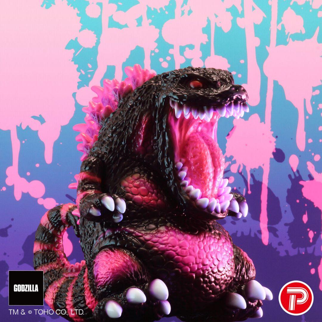 

[USED] Godzilla figure black and pink
