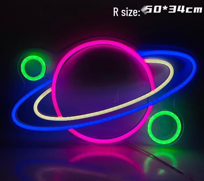 Creative Cross LED Neon Light for E-sports & Bedroom Decoration - Wall Hanging Sign for Bar & Room Atmosphere