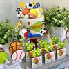 37 Piezas Adornos para Tarta de Deportes Decoración para Tarta de Deportes con Fútbol Baloncesto Béisbol Tenis Golf para Niños Hombres Tema Deportivo