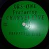 Disque 12 pouces KRSONE CHANNEL LIVE Freestyle Live FU1003 Pas sur étiquette Rap HipHopRB Occasion