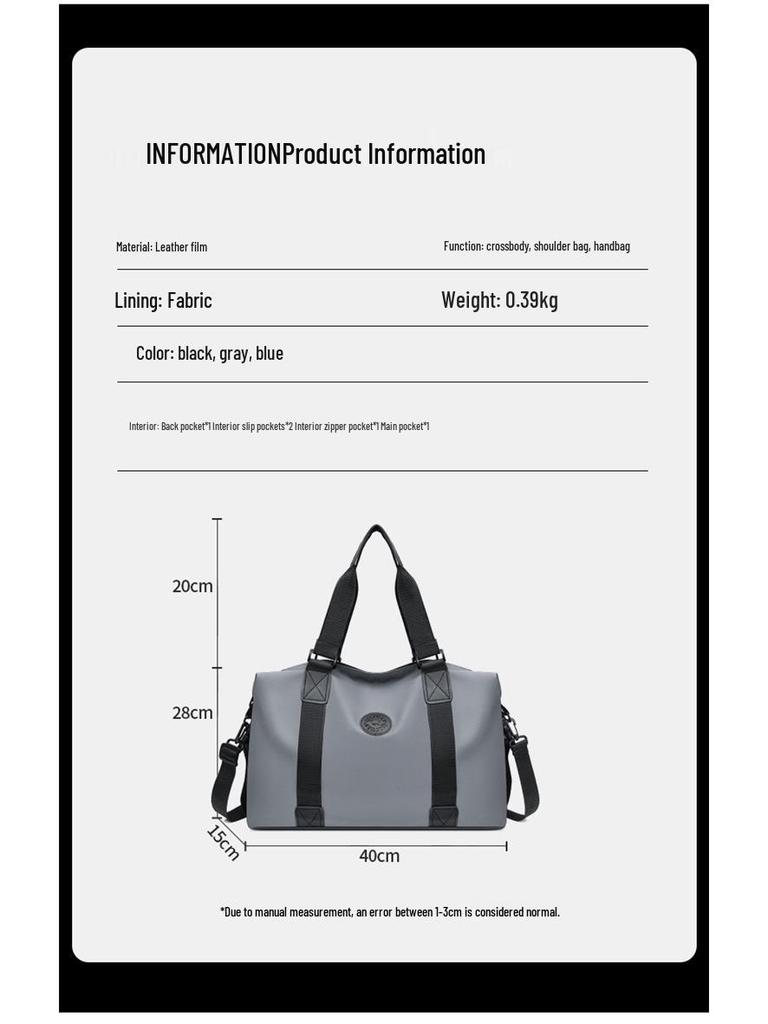 2025 Travel Trend: Large Capacity, Casual & Lightweight Fitness Bag