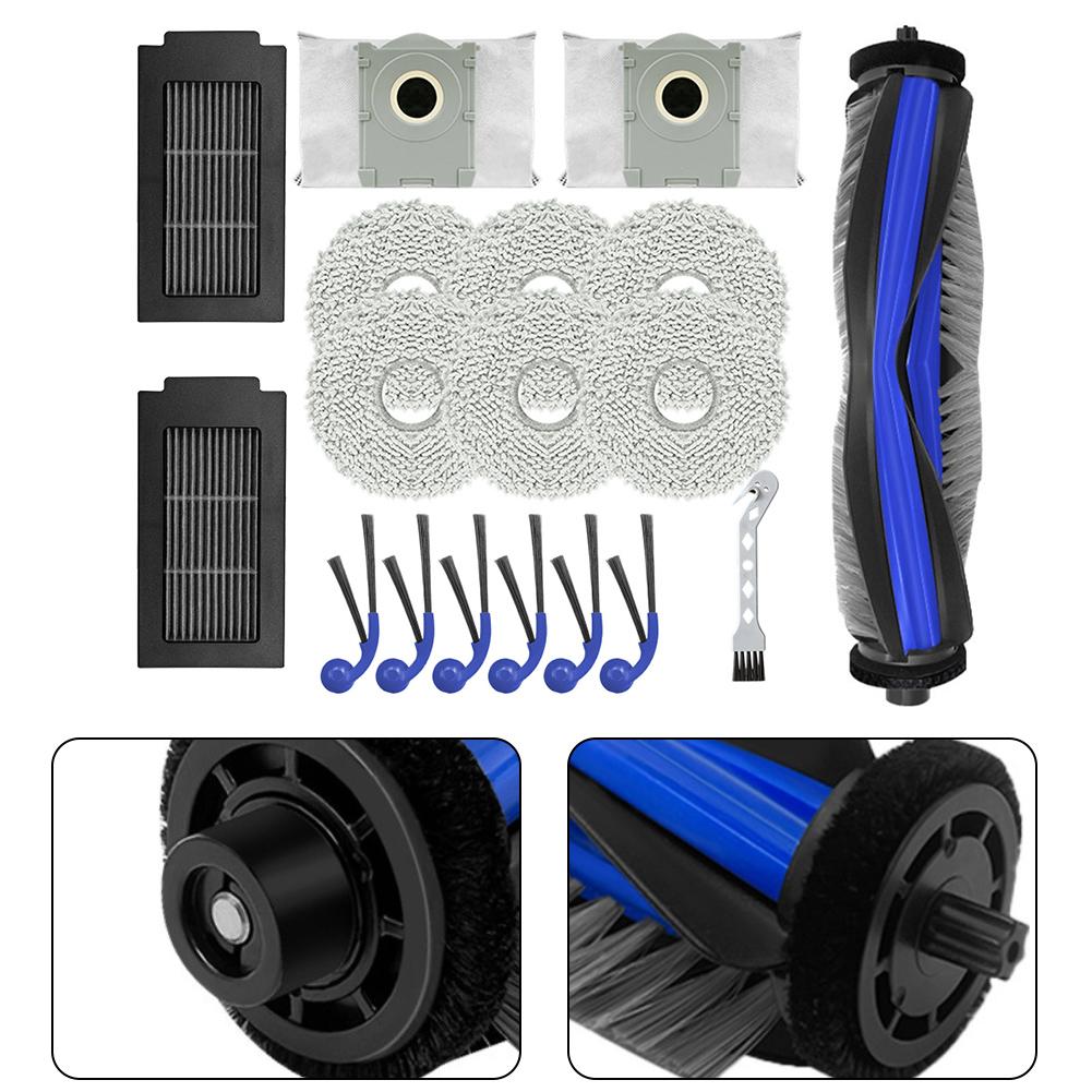 Main Brush Side Brushes X6 Mop Cloths X4 Filters X2