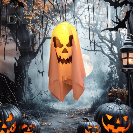 Halloween Ghost Decorations Outdoor Glowing Ghost Decoration Spooky Haunted House Ghost Prop Halloween Yard Decor
