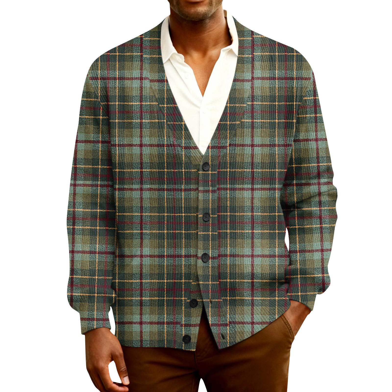 

Мужской кардиган с длинным рукавом, рубчатой вязки XXXXL коричневый