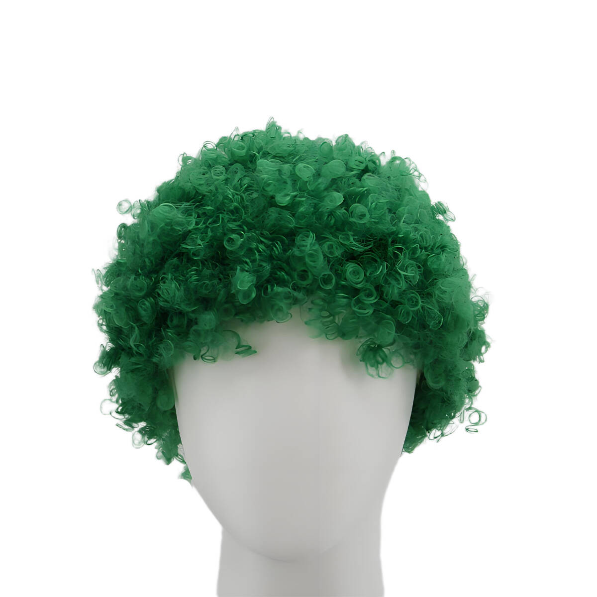 Яркий Ярко-Зеленый Пушистый Густой Спиральный Кудрявый Синтетический Парик Вечеринка Косплей Сцена Яркая Личность