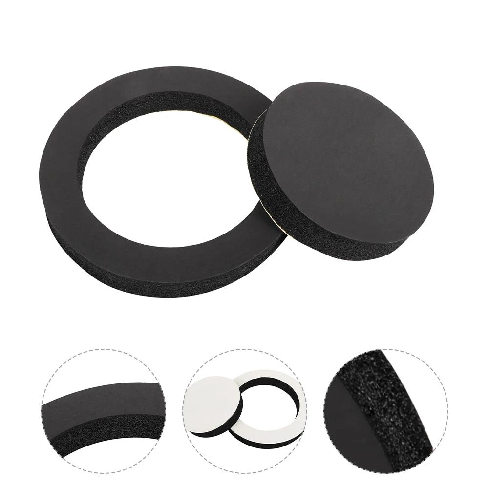 4Pcs 6.5 Inch Universal Car Speaker Foam Ring Soundproof Acoustic Seal Pad Strong Self-Adhesive Auto Door Audio Enhancer Heat Shields 2