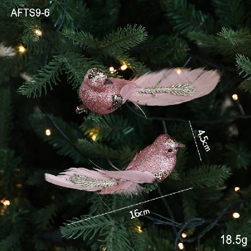 Foam Feather Bird Peacock Bird Decoration Christmas Tree Decoration Feather Pendant Christmas Decorations