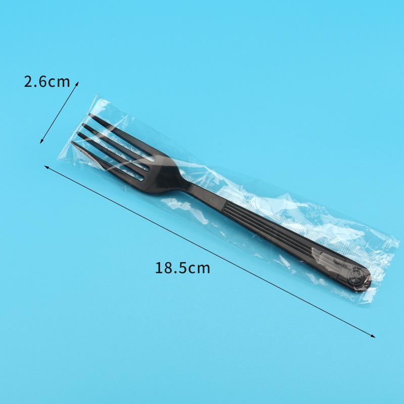Individually Wrapped Disposable Cutlery Set: Spoon, Knife, Fork for Western Meals and Fast Food