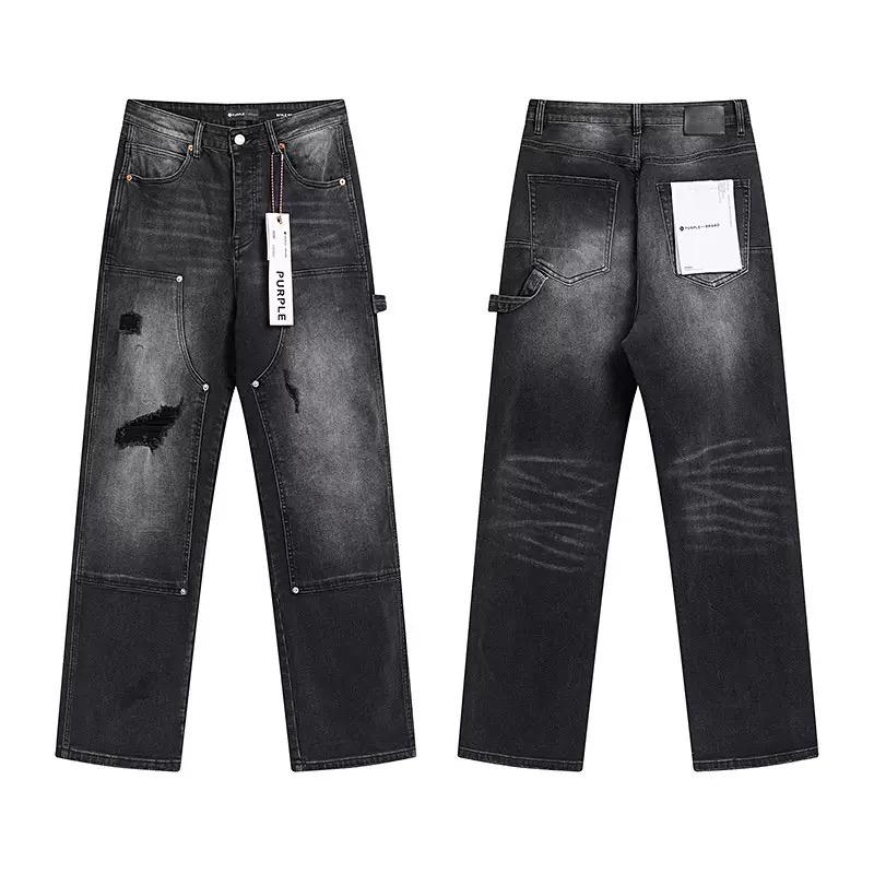 RogueWave Splicing Flare Jeans for Men Stacked Pants Streetwear Pants Harajuku Goth Bell Bottom Punk Long Trousers