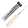 Wool Felting Tool Kit Wood Handle Stainless Steel Felting Needles Felting Supplies (Black Bottle)
