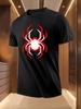Spider Graphic Tshirt - Bold Red Black Spider Print Tee