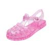 Children's Transparent Roman Jelly Sandals for Ages 3-9, Princess Style