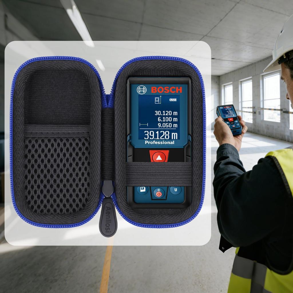 Measuring Tool Case Aenllosi Blue Compatible with Bosch GLM Series