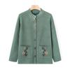 Elderly autumn clothing women's middle-aged and elderly knitted sweater new sweater grandma autumn sweater jacket large size mother clothing