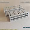 Estante para Tubos de Ensayo y Tubos de Centrifugación de Aluminio, Modelo 18.5*4020.5*40, para Experimentos de Laboratorio
