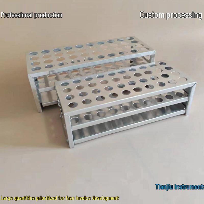 Estante para Tubos de Ensayo y Tubos de Centrifugación de Aluminio, Modelo 18.5*4020.5*40, para Experimentos de Laboratorio