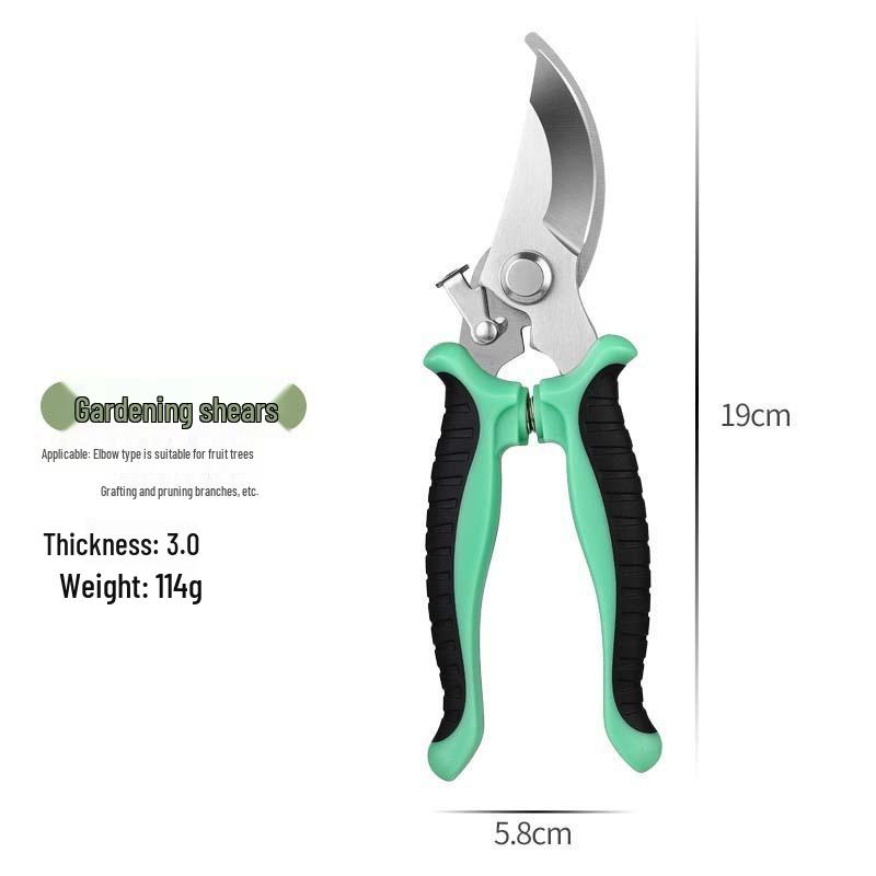 Stainless Steel Multifunctional Pruning Shears for Fruit Picking, Flowers, and Grafting.