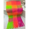 Winter Colorful Macaron Thickened Mohair Soft Waxy Fluffy Scarf Autumn and Winter Cold Protection Plush Shawl Scarf