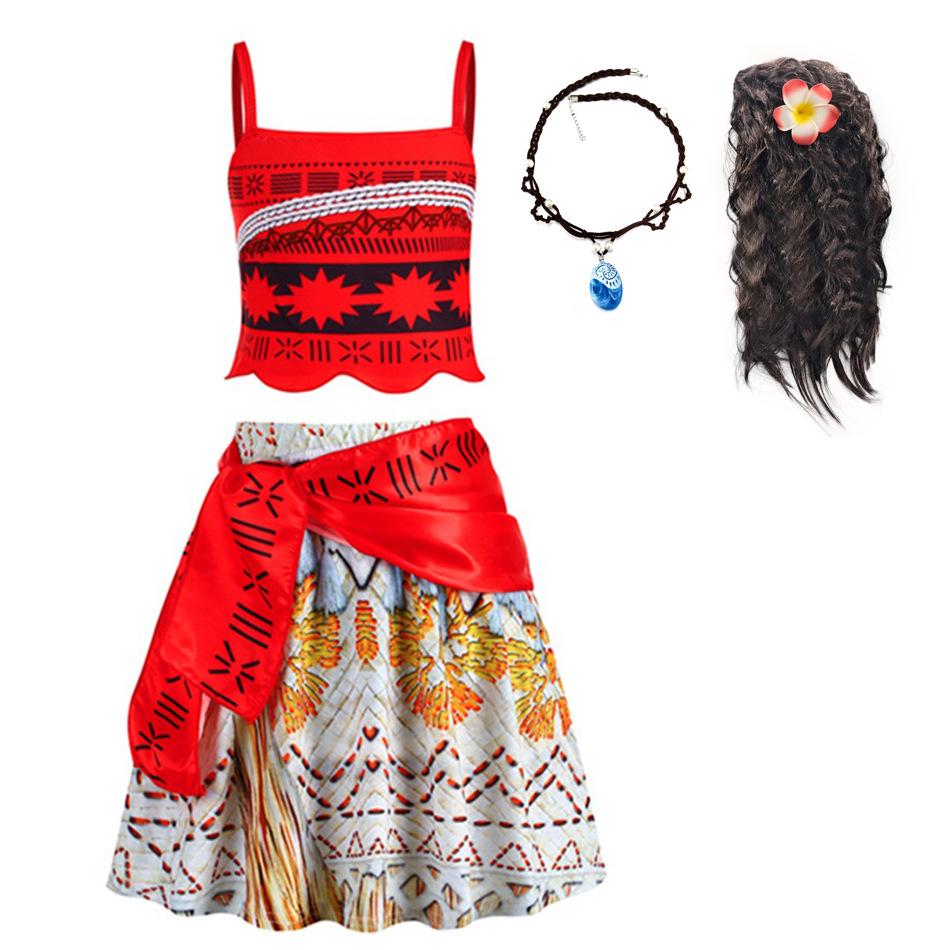 Moana Barnklänning Prinsessklänning Cosplay