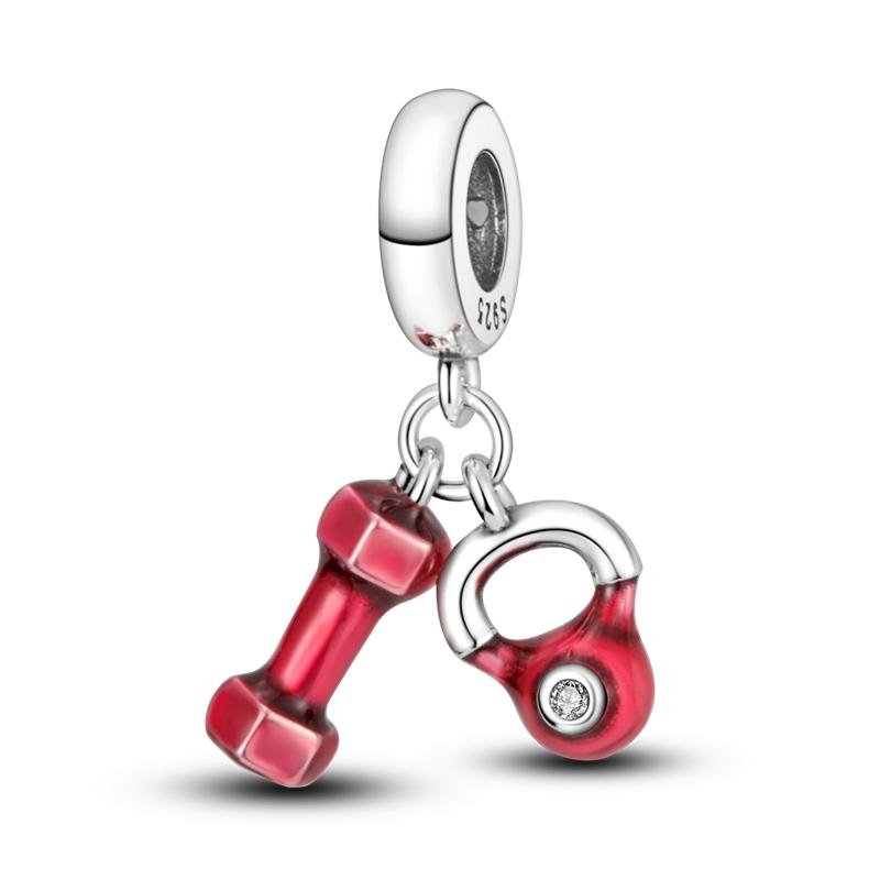 Copper High Heels Lipstick Perfume Charms Fit Original Bracelet Necklace Diy Beads For Women Jewelry