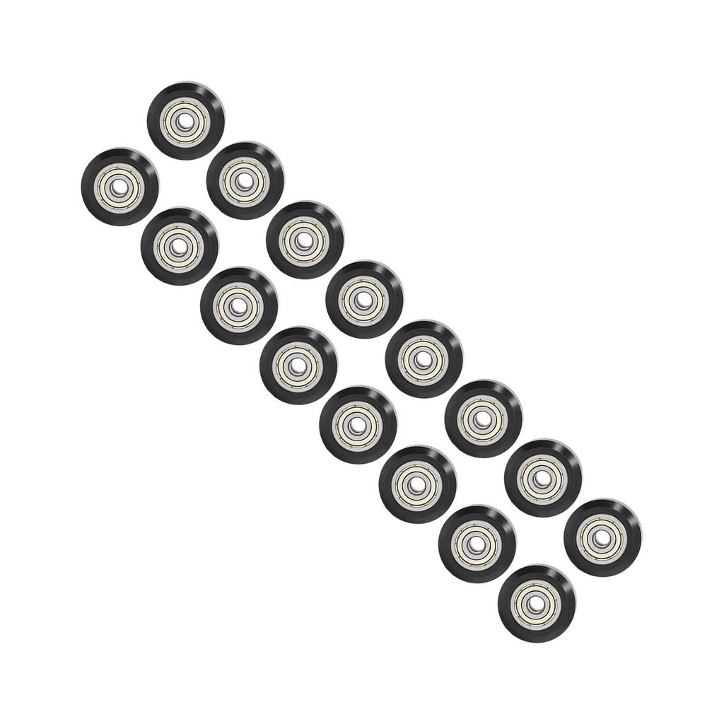 48PCS 3D Printer Pulley Wheel Set Stable Low Friction POM Precise Steel Pulley Set for Printing