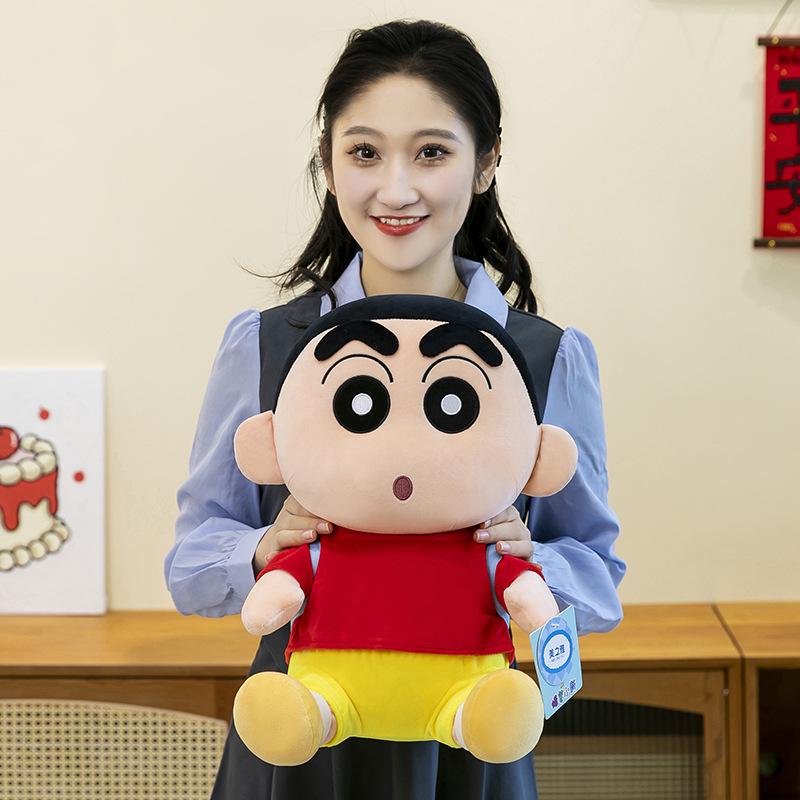 Shin-chan Plush Backpack Pillow - Large, Cute, Soothing Doll Toy