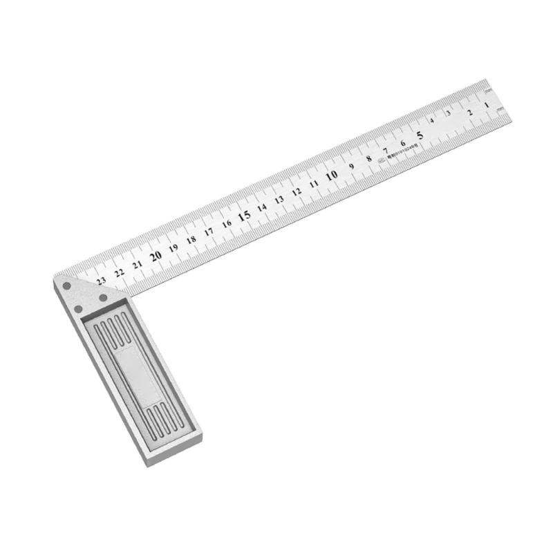

Professional Easy Reads Steel Woodworking Square,StainlessSteel Square Ruler Right Angles 90 Turning Ruler Woodworking