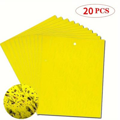 20PCS Double Sided Sticky Insect Board Attractant Stickers Are Chemical Free