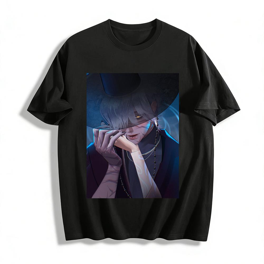 Jujutsu Kaisen Gojo Satoru Print Top Streetwear Niche Design Loose Casual Long Sleeve T-Shirt Pure cotton T-shirt