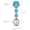 Lancardo Nurse Flower Petal Pocket Watch Clip Ladies Analog Watch