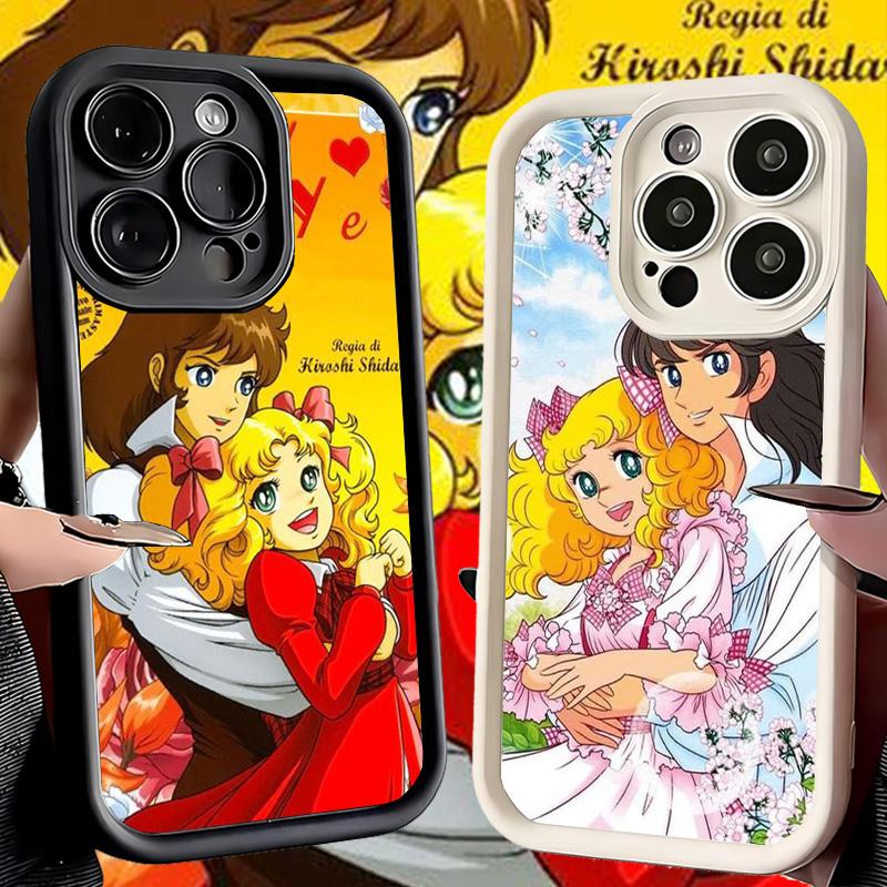 Phone Case for iPhone 17 Air 16E 15 16 Pro Max Candy 90s Cartoon Cover 14 Plus 13 12 Mini Soft Shell Silicone Fundas