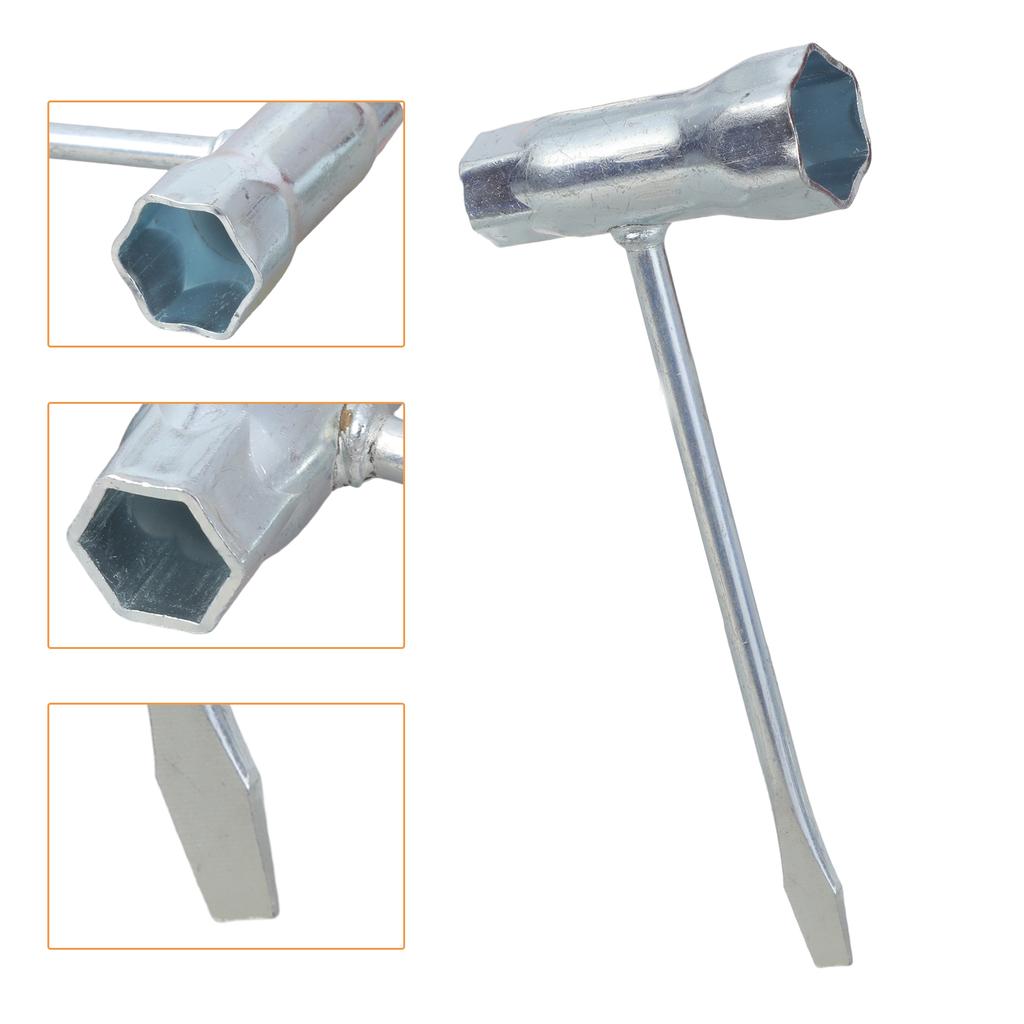 4Pcs Ergonomic Spark Plug Socket Wrench 13mm-19mm Stainless Steel Spanner Remover for Gasoline Chainsaw Brush Cutter