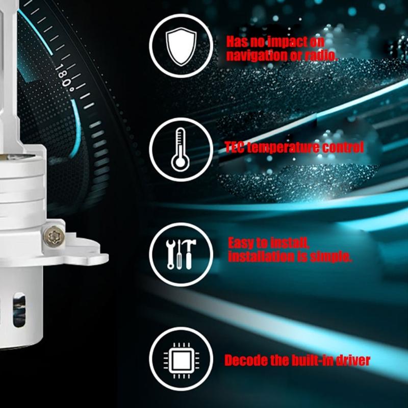 23W 7035 Chip H1 H7 Car LED Headlight Auto Fog Lamp LED Bulb 6000K 12V 23W Car Headlight LED Bulb