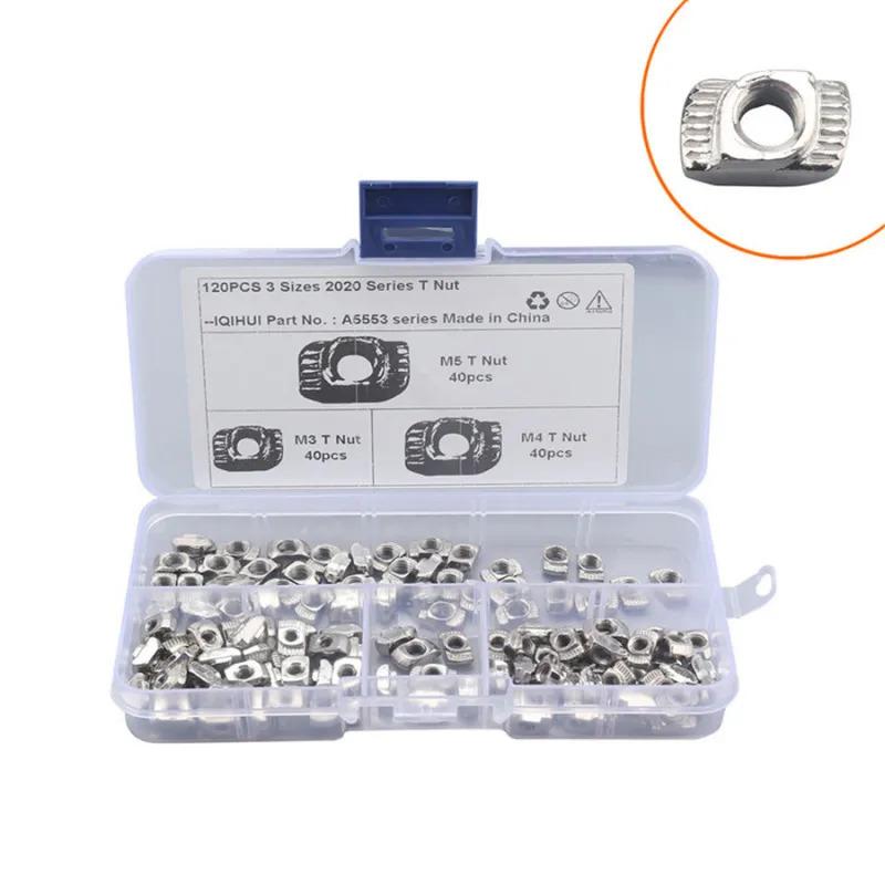 

120 × 2020 Т-образная гайка серии m3 m4 m5 для Т-образного паза с молотком для алюминиевого профиля