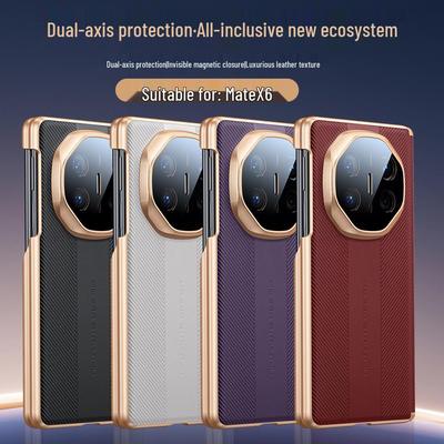 Huawei Mate X6 Skládací obrazovka Magnetický ochranný kryt, Proti pádu, Dvouosý, Plné pokrytí.