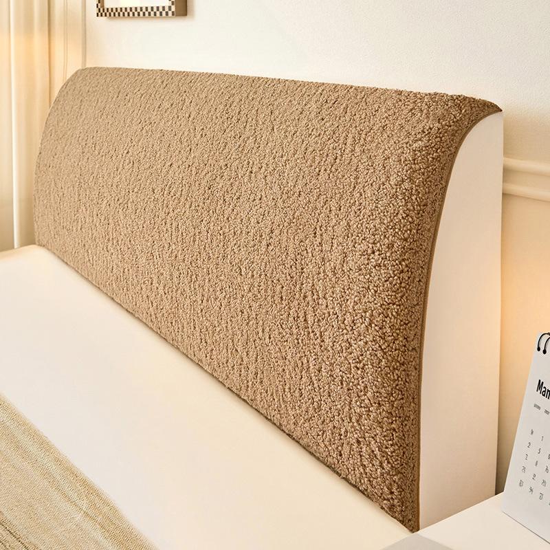 

New Headboard Cover Dust-proof Universal Wooden Bed Soft Backrest Cover Fully Wrapped High Elasticity Removable and Washable 120cm