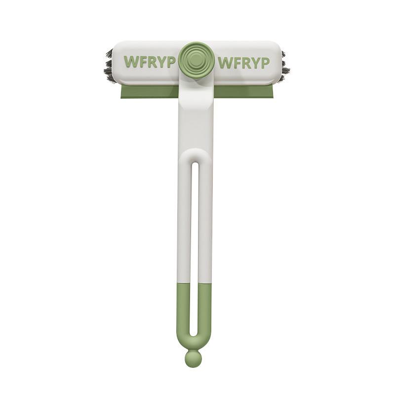 3 In 1 Rotating Crevice Brush Kitchen Toilet Stove Sink Scrubbing Cleaning Tool Hard-Bristled Brush for Stiff Angled Bristles